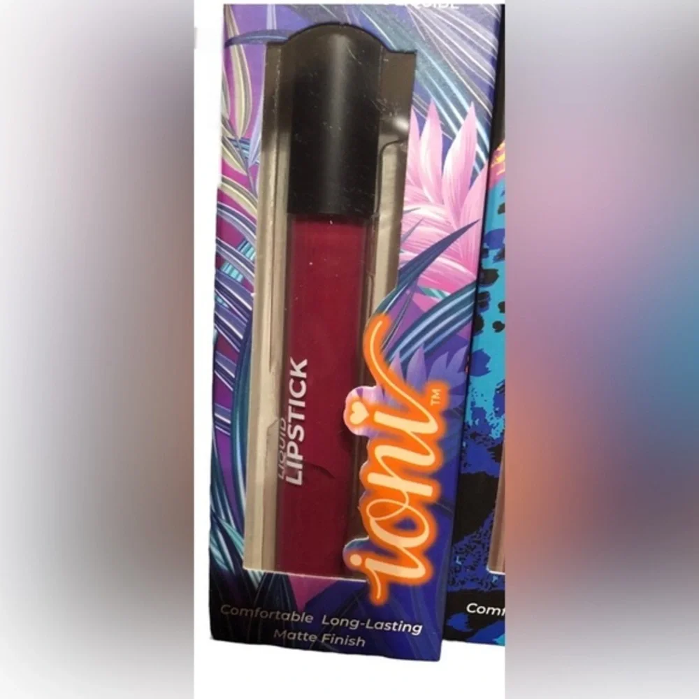 2pack lasting matte‎ finish liquid lipstick- Berry, Mauve, hot pink, & hyde red